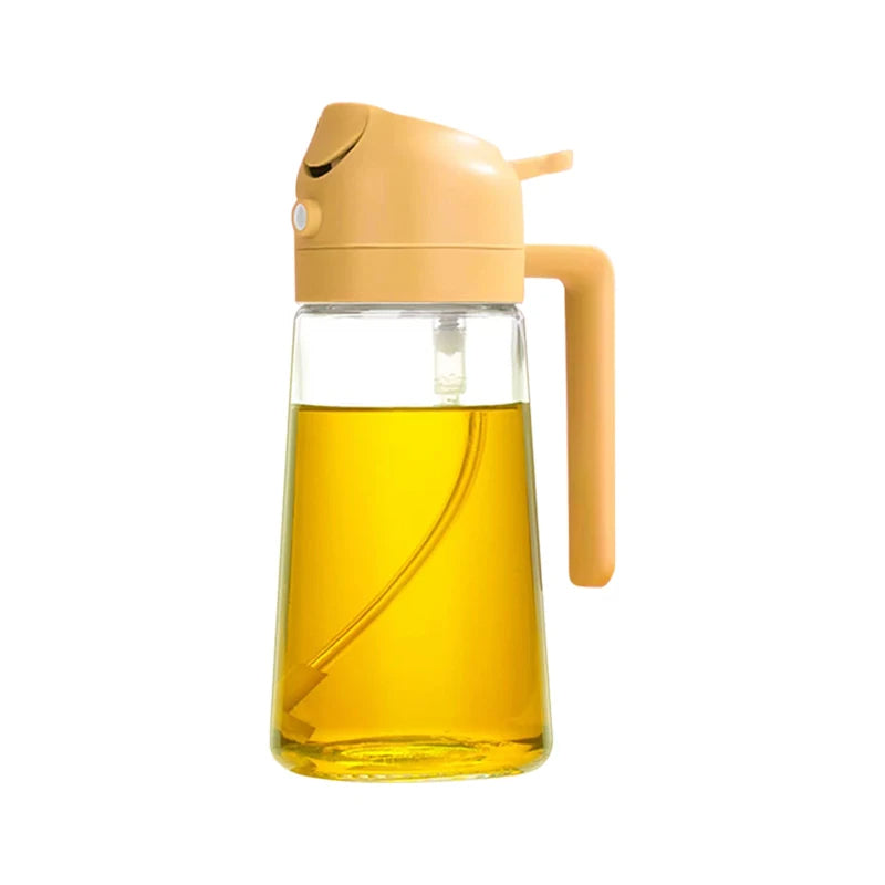 2-in-1 Oil Spray Bottle for Cooking | Oil Dispenser with Spray & Pour Function