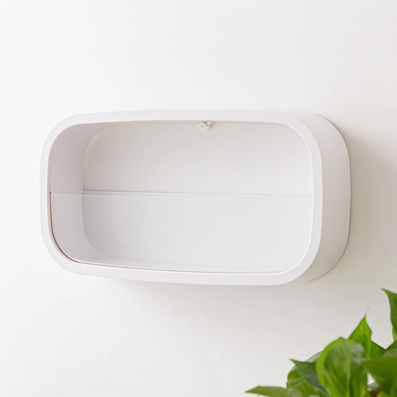 Modern Rectangle Wall-Mounted Flower Vase | Minimalist Vertical Planter for Home & Restaurants