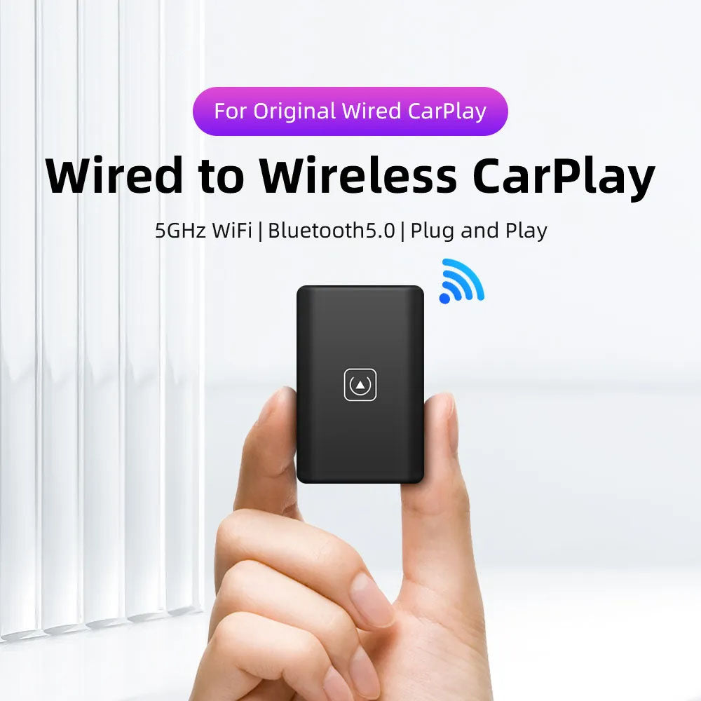 Wireless CarPlay Adapter for iPhone | Plug & Play Wireless CarPlay Dongle for All Cars