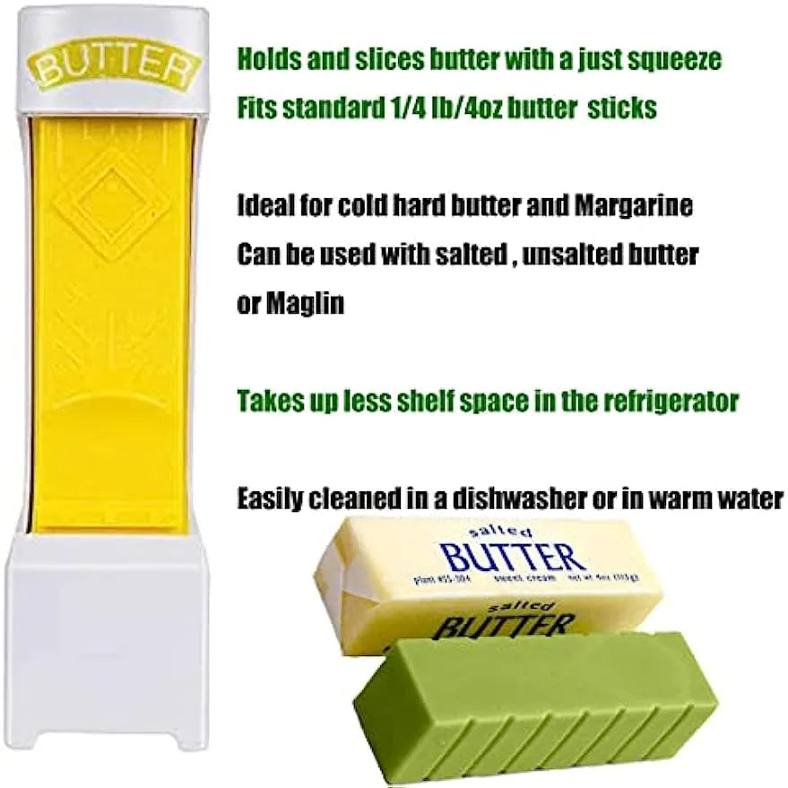 All-in-One Stick Butter Slicer Cutter | Butter, Cheese & Chocolate Slicer Tool