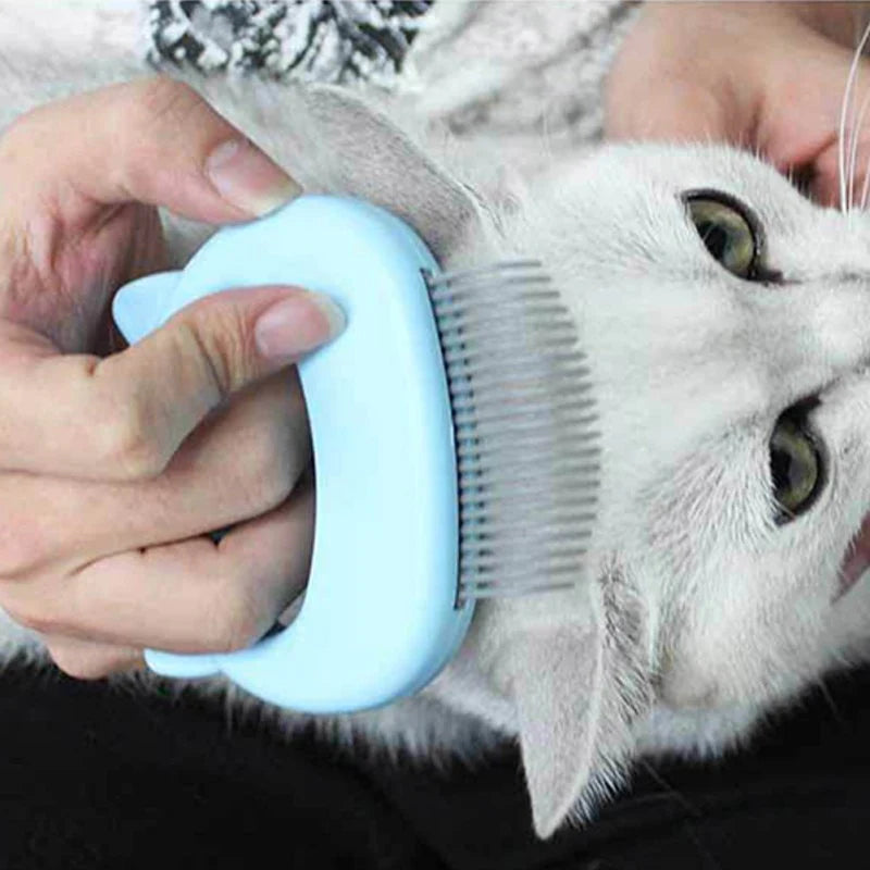 Cat Grooming Comb with Massage Brush – Deshedding Tool for Cats & Kittens | Daily Pet Grooming & Care