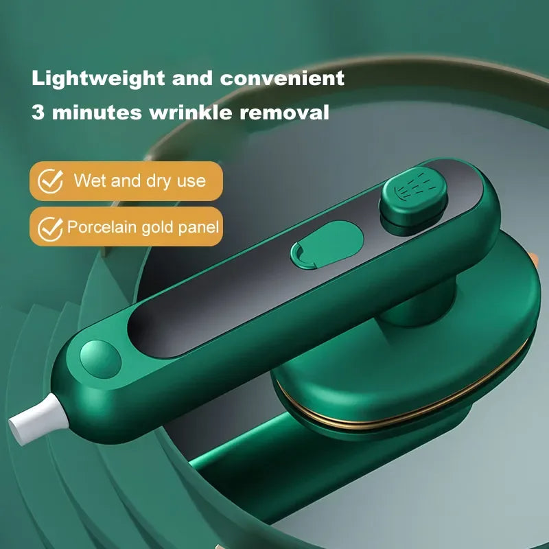Portable Electric Mini Steam Iron 30W | Handheld Garment Steamer for Travel & Home