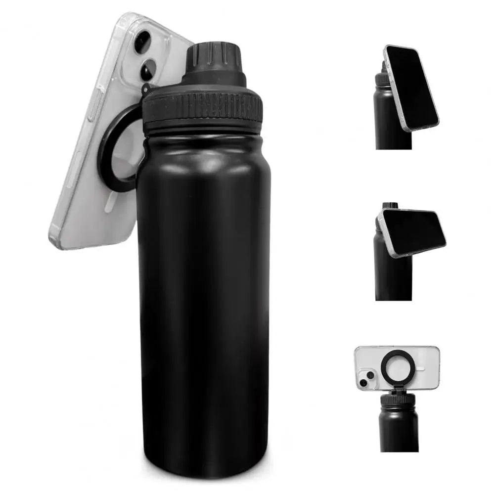 Insulated Water Bottle with Phone Mount - 1L Stainless Steel | MagSafe-Compatible