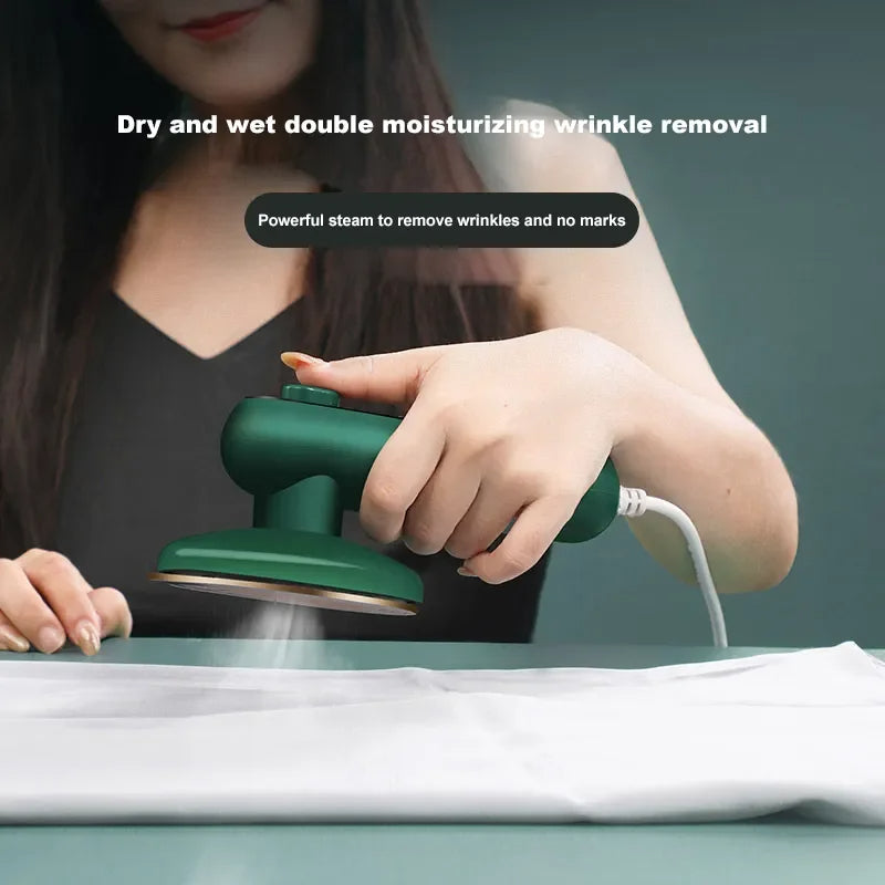 Portable Electric Mini Steam Iron 30W | Handheld Garment Steamer for Travel & Home