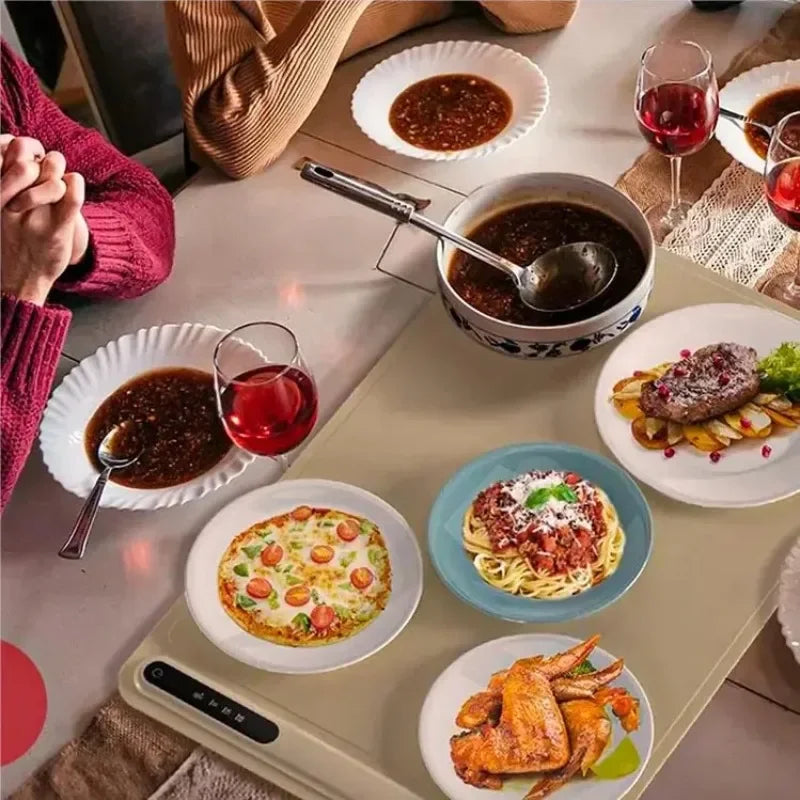 Foldable Electric Food Heating Mat | Fast, Safe & Space-Saving Warming Plate