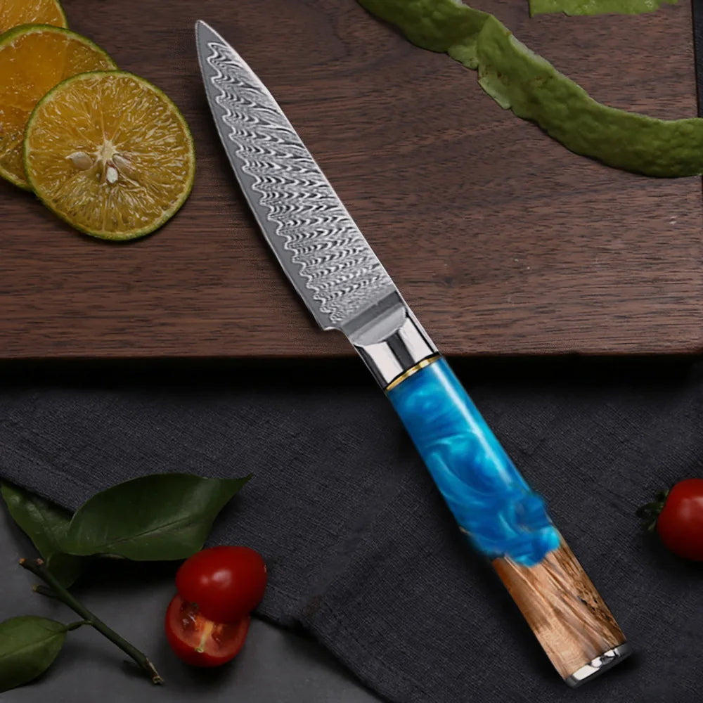3.5-Inch Damascus Paring Knife | VG10 Steel | Precision Fruit & Vegetable Knife