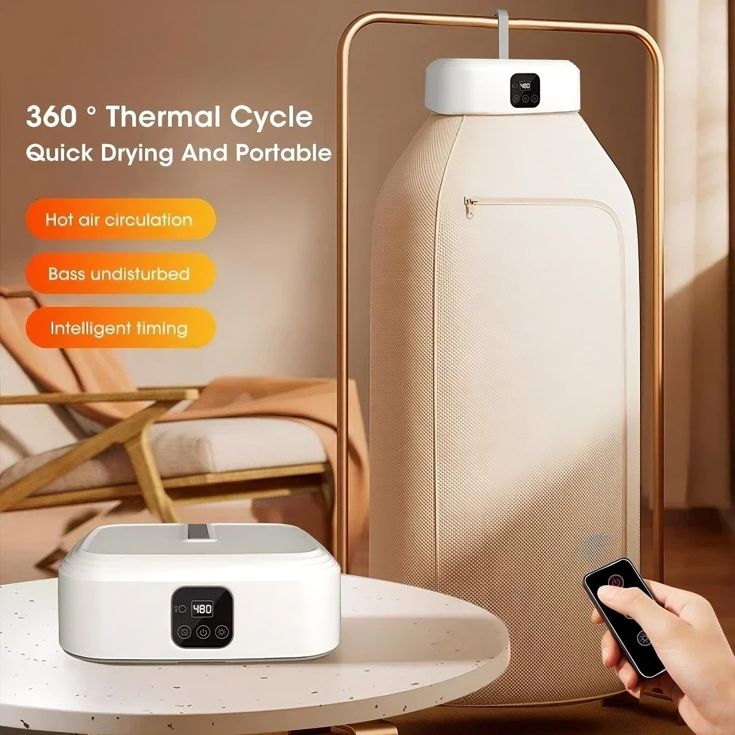 Portable Clothes Dryer | Fast Drying, Foldable, UV Sanitizing