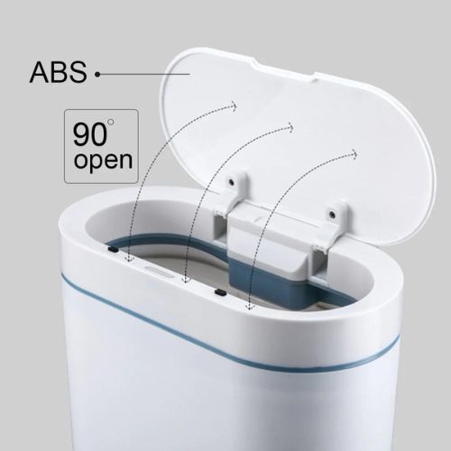 Smart Trash Can with Lid | Touchless Garbage Bin with Infrared Sensor | Hands-Free Waste Bin for Kitchen, Bathroom & Office