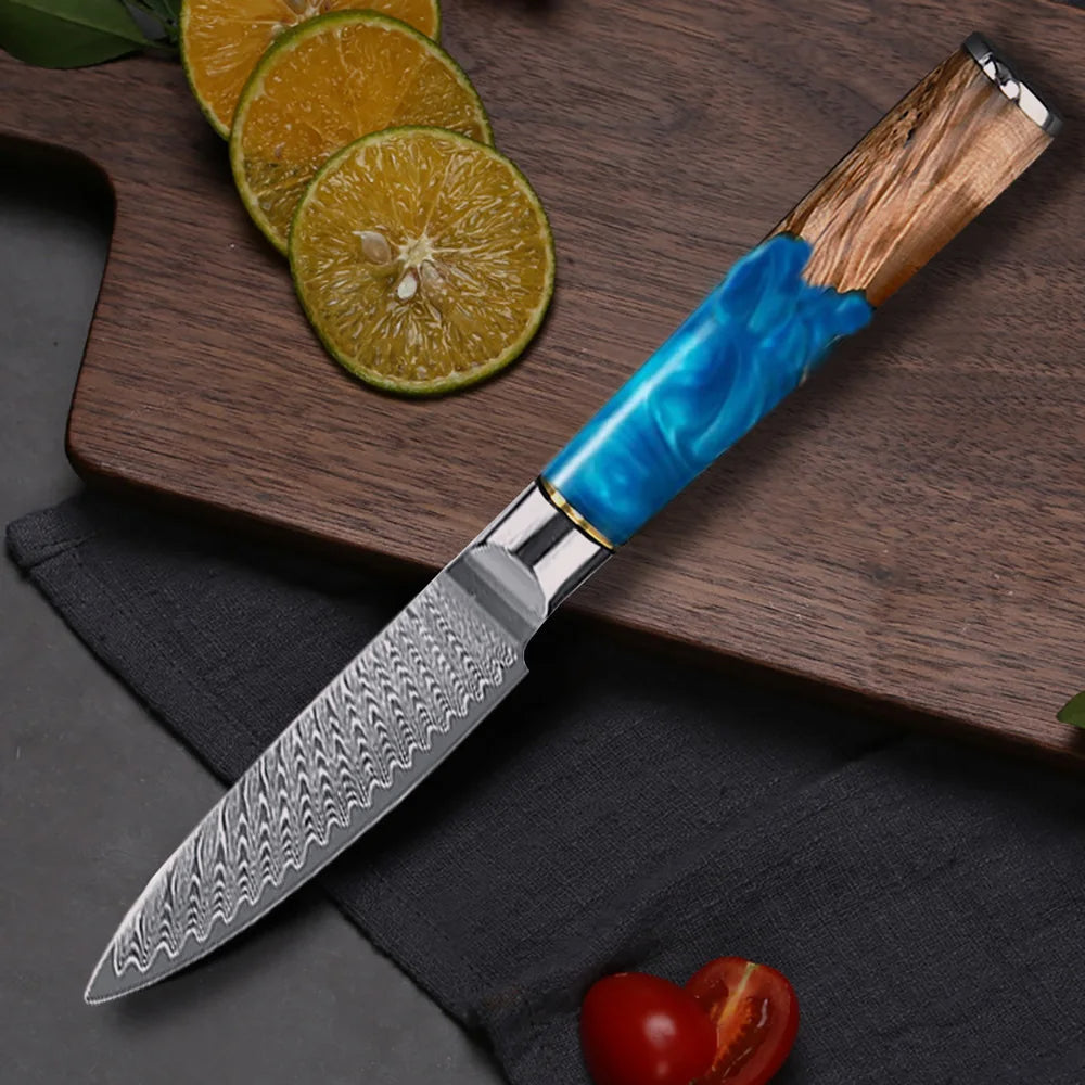 3.5-Inch Damascus Paring Knife | VG10 Steel | Precision Fruit & Vegetable Knife