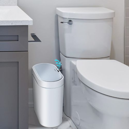 Smart Trash Can with Lid | Touchless Garbage Bin with Infrared Sensor | Hands-Free Waste Bin for Kitchen, Bathroom & Office