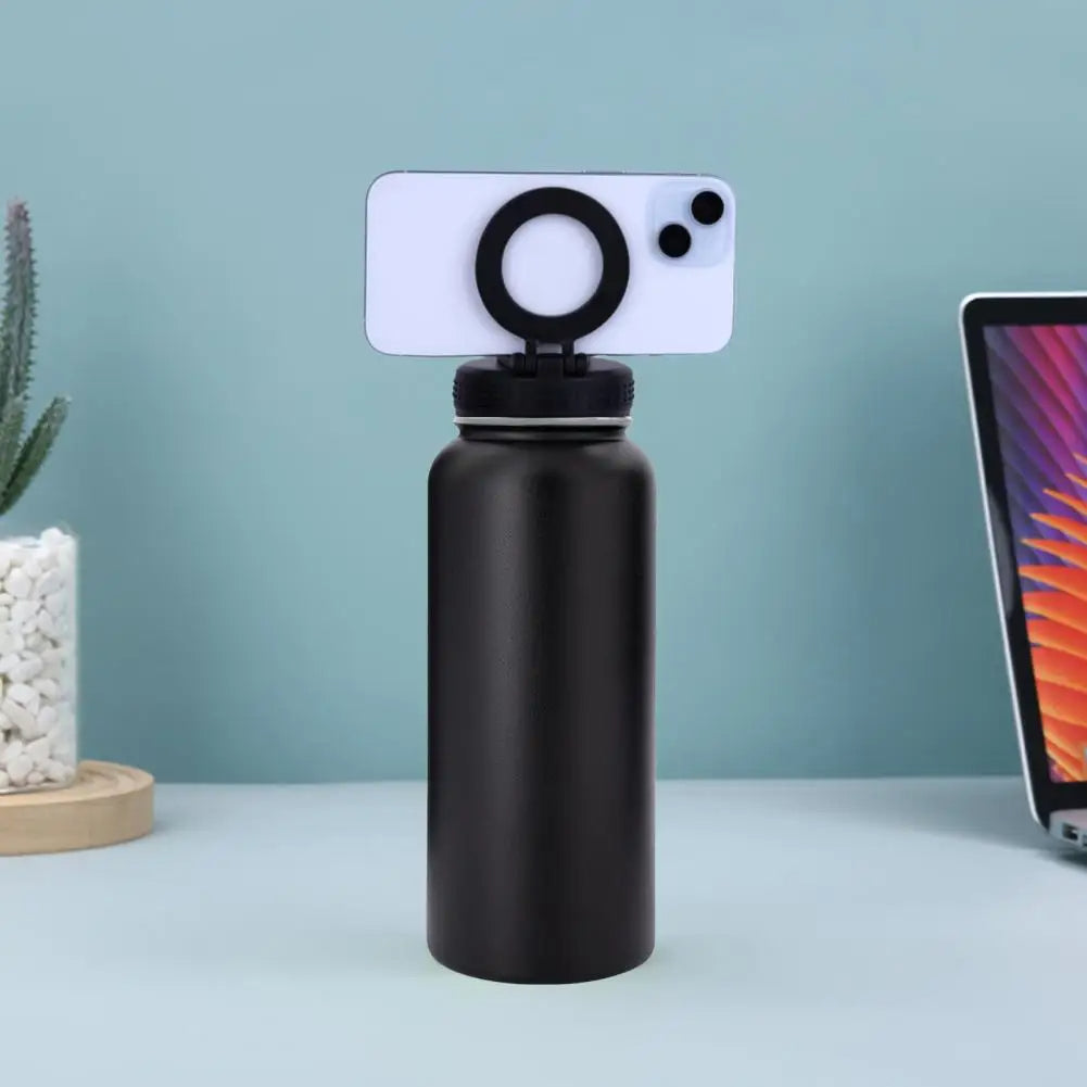 Insulated Water Bottle with Phone Mount - 1L Stainless Steel | MagSafe-Compatible