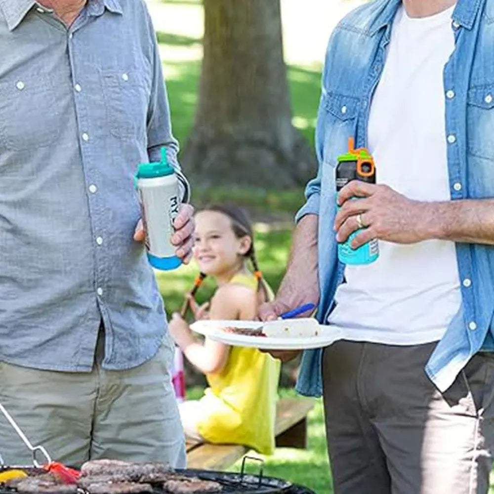 Soda Can Lids with Silicone Straws - Reusable, Spill-Proof & BPA-Free | Food-Grade Can Covers for Picnic, Beach, & Camping