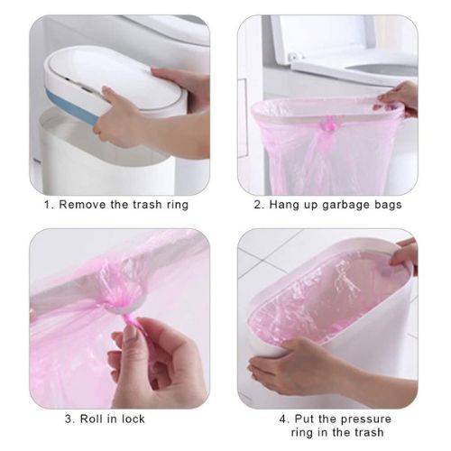 Smart Trash Can with Lid | Touchless Garbage Bin with Infrared Sensor | Hands-Free Waste Bin for Kitchen, Bathroom & Office