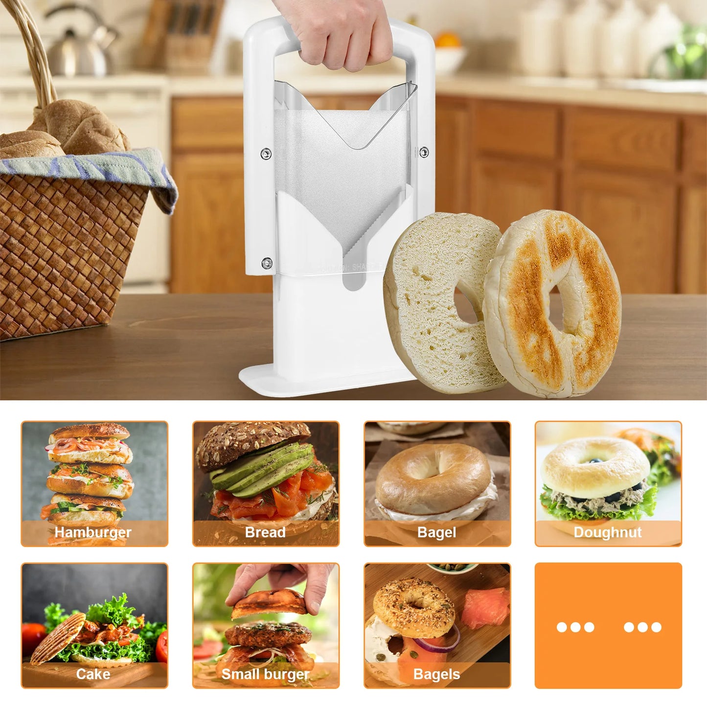 Bagel Bread Slicer | Perfect Slices Every Time!