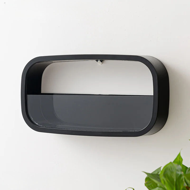 Modern Rectangle Wall-Mounted Flower Vase | Minimalist Vertical Planter for Home & Restaurants