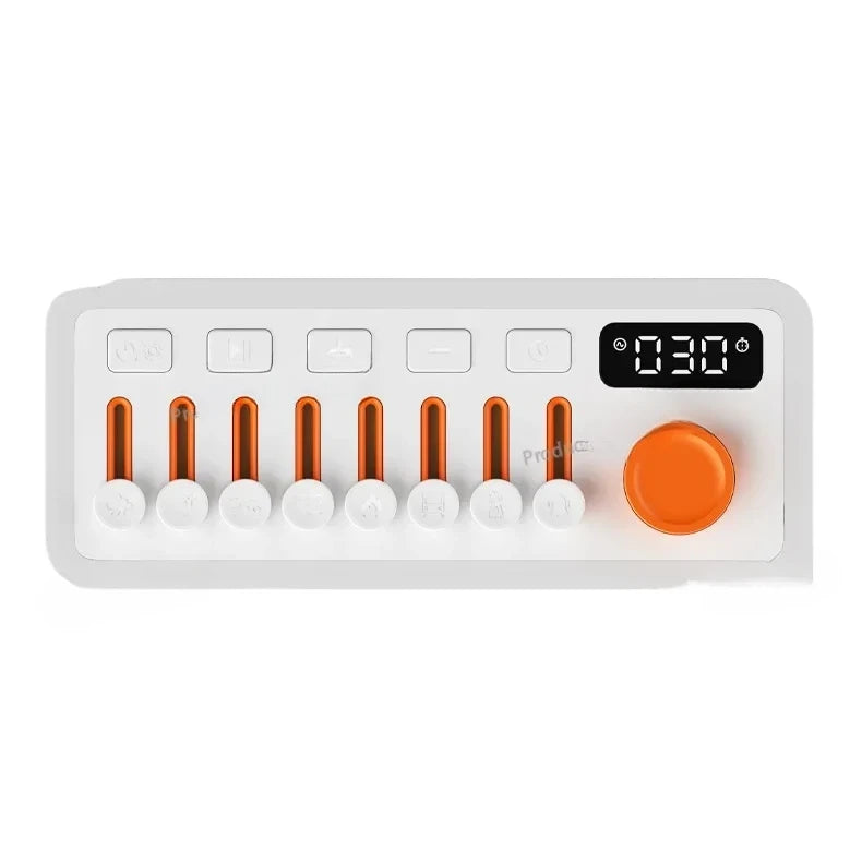 Ambient Sound Machine with Bluetooth Speaker, Night Light & Breathing Therapy!