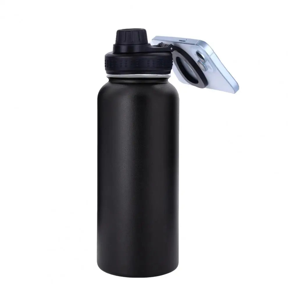 Insulated Water Bottle with Phone Mount - 1L Stainless Steel | MagSafe-Compatible