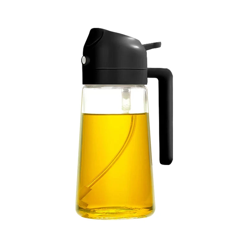 2-in-1 Oil Spray Bottle for Cooking | Oil Dispenser with Spray & Pour Function