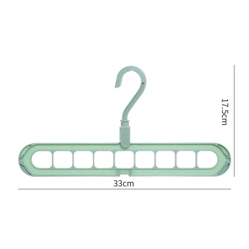 9-in-1 Smart Hanger | Space-Saving Closet Organizer with 360° Rotating Hook