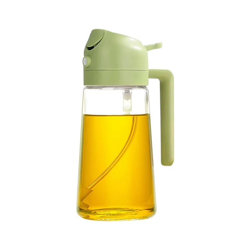 2-in-1 Oil Spray Bottle for Cooking | Oil Dispenser with Spray & Pour Function
