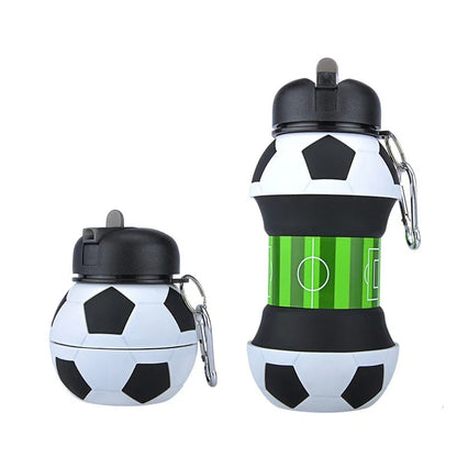 Foldable Sports Ball Water Bottle | Collapsible Silicone Hydration Bottle