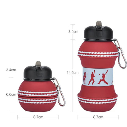 Foldable Sports Ball Water Bottle | Collapsible Silicone Hydration Bottle