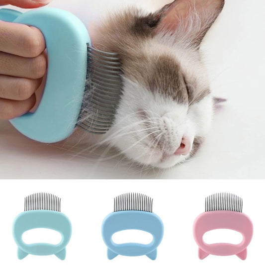 Cat Grooming Comb with Massage Brush – Deshedding Tool for Cats & Kittens | Daily Pet Grooming & Care
