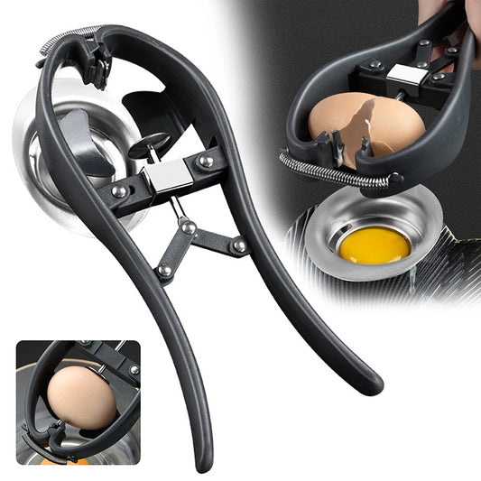 Stainless Steel Egg Cracker & Separator | Mess-Free Eggshell Cutter
