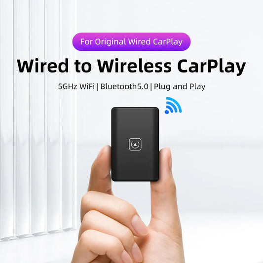 Wireless CarPlay Adapter for iPhone | Plug & Play Wireless CarPlay Dongle for All Cars