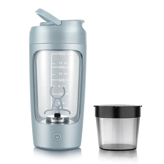 Electric Protein Shaker Bottle – 650ml Rechargeable Blender Cup