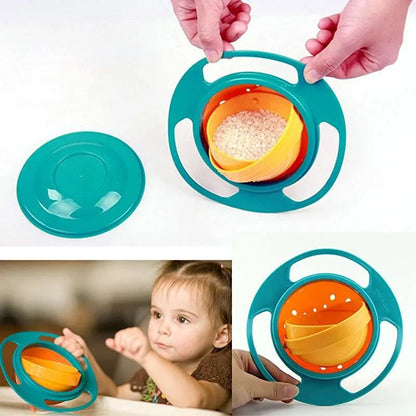 Kids Universal Gyro Bowl | 360° Spill-Proof Snack & Meal Bowl