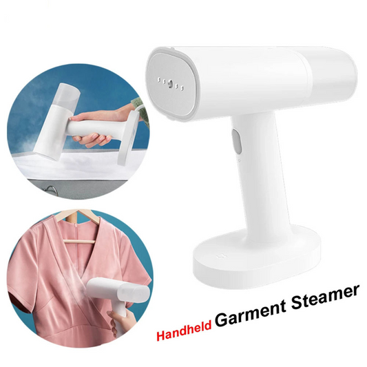 Handheld Vacuum Steamer | Portable Wrinkle Remover for Home & Travel