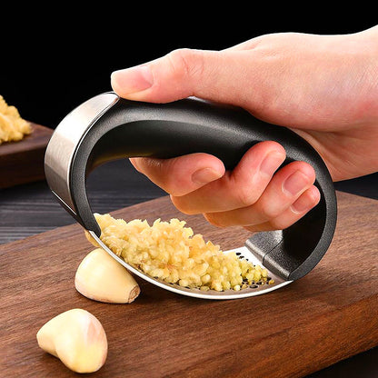Premium Stainless Steel Garlic Press Crusher | Manual Mincer for Garlic, Fruits & Vegetables