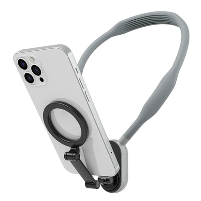 Magnetic Neck Phone Mount Holder | Hands-Free Action Camera & Smartphone Bracket