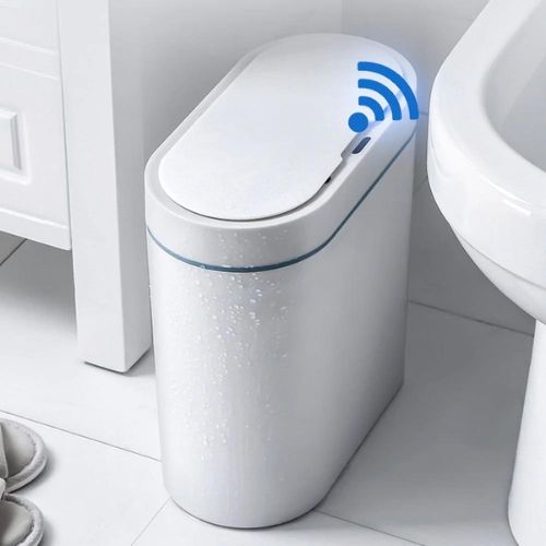 Smart Trash Can with Lid | Touchless Garbage Bin with Infrared Sensor | Hands-Free Waste Bin for Kitchen, Bathroom & Office