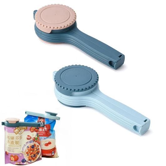 Reusable Bag Clip Snack Sealer with Spray Nozzle | Moisture-Proof Food Storage Solution