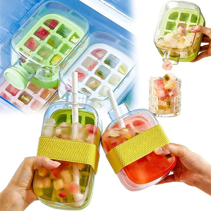 Ice Cube Tray with Lid | Effortless, Mess-Free Ice Making!