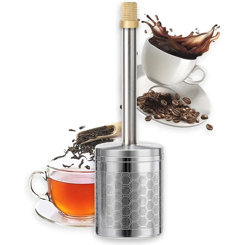 Reusable Stainless Steel Coffee & Tea Filter | Eco-Friendly Pour-Over Brewer