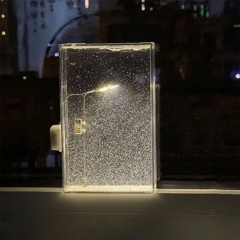 Snowfall Nightlamp | Cozy Winter Wonderland LED Snow Globe Lamp