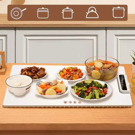 Foldable Electric Food Heating Mat | Fast, Safe & Space-Saving Warming Plate