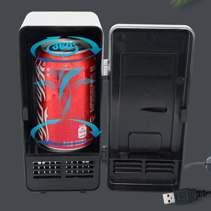 Mini USB Fridge Portable Cooler & Warmer | Desktop Beverage Cooler & Heater