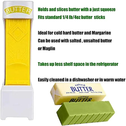 All-in-One Stick Butter Slicer Cutter | Butter, Cheese & Chocolate Slicer Tool