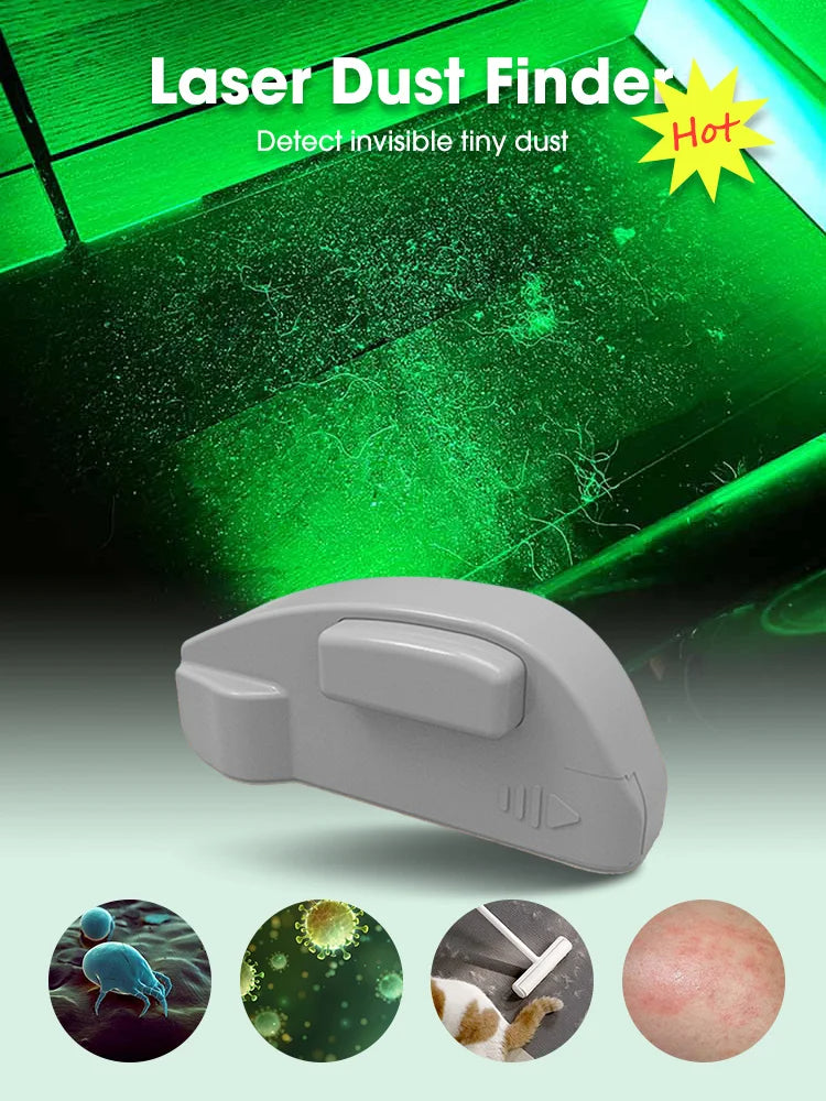 Green Light Laser Dust Detector | Universal Vacuum Attachment