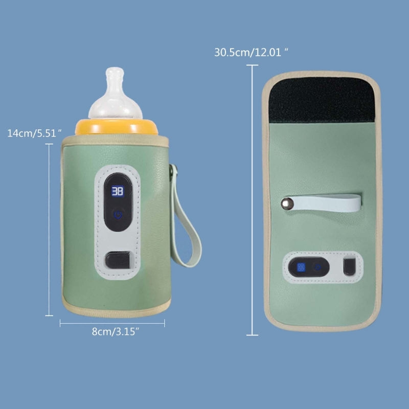 Portable Baby Bottle Warmer – USB Rechargeable, 24-Hour Heat Retention | Compatible with Most Baby Bottles