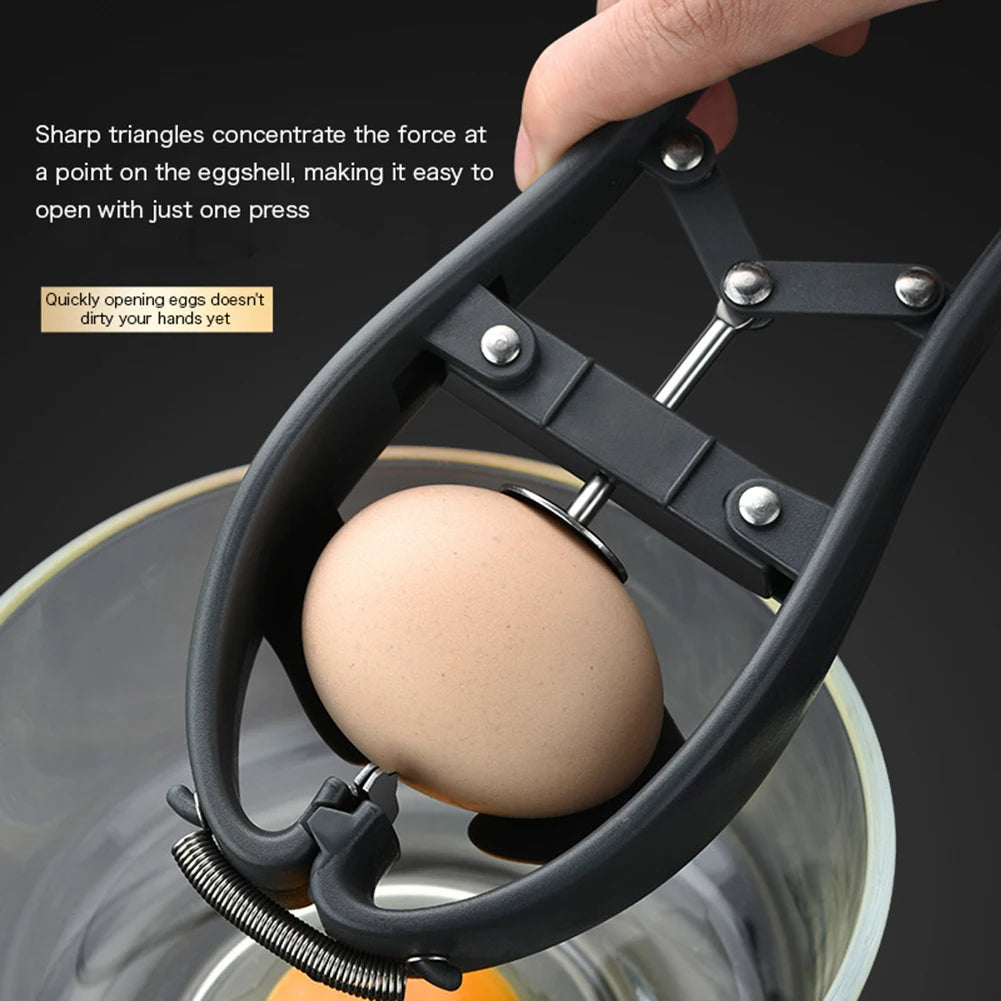 Stainless Steel Egg Cracker & Separator | Mess-Free Eggshell Cutter