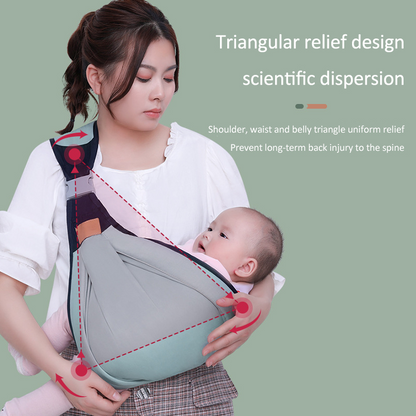 Baby Carrier Wrap – Breathable Mesh Sling for Newborn to Toddler | Adjustable, Ergonomic & All-Season