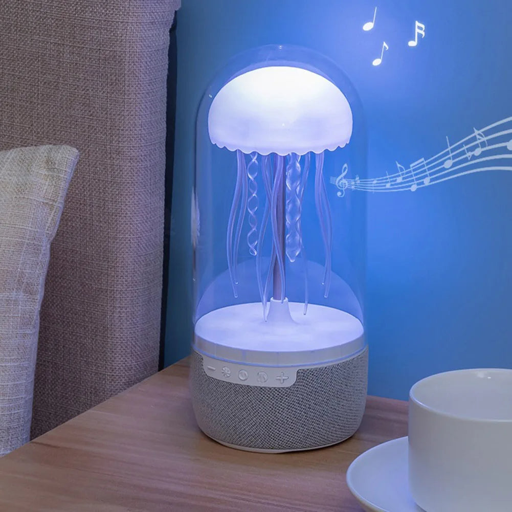 Jellyfish Lamp with Bluetooth Speaker | Ocean Ambiance Meets Crystal Sound