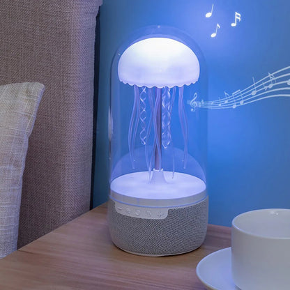 Jellyfish Lamp with Bluetooth Speaker | Ocean Ambiance Meets Crystal Sound