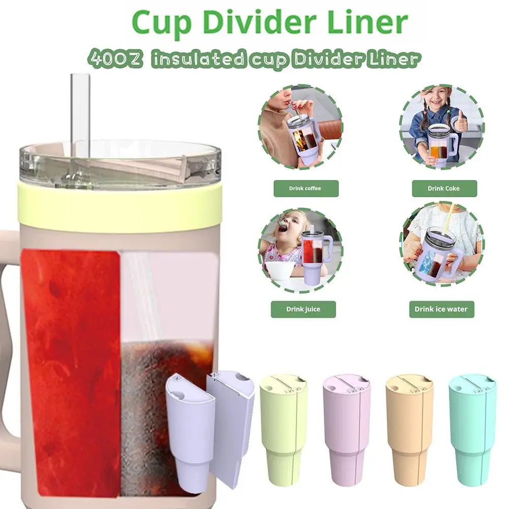 Stanley Cup | Dual-Flavor Silicone Water Bottle Divider for 40oz
