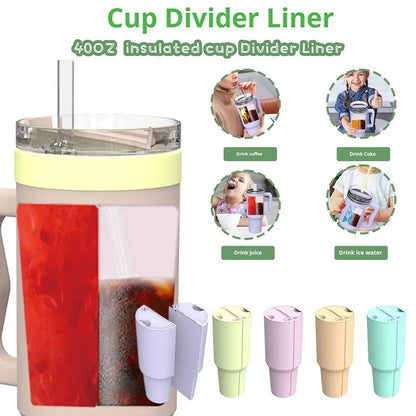 Stanley Cup | Dual-Flavor Silicone Water Bottle Divider for 40oz
